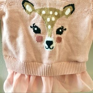 Fawn Tutu baby girl sweater
